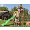 Jungle Gym Teepee legetårn m. grøn rutschebane