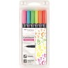 Tombow Fudenosuke Penne | Hard neon | 6 stk.