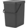 Brabantia Sort&Go avfallshink | 25 liter | Grå