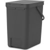 Brabantia Sort&Go avfallshink | 25 liter | Grå