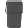 Brabantia Sort&Go avfallshink | 25 liter | Grå