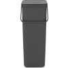 Brabantia Sort&Go avfallshink | 40 liter | Grå