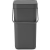 Brabantia Sort&Go avfallshink | 12 liter | Grå