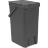 Brabantia Sort&Go avfallshink | 16 liter | Grå