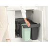 Brabantia Sort&Go, inbyggd, 10+10+20 L, grå/grön