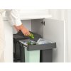 Brabantia Sort&Go, inbyggd, 10+10+20 L, grå/grön