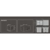 Brabantia Sort&Go, inbyggd, 10+10+20 L, grå/grön
