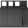 Bica Basic 883 Avfallsstation 4x45L/Lock, Antracit