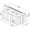Palram Canopia Glory Växthus, 12,2 m2, grå