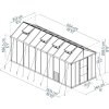 Palram Canopia Glory Växthus, 15,3 m2, grå