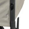 Hängparasol Ø3,5m m/fot m/hjul+överdrag+LED, beige