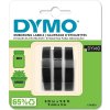 Dymo 3D präglingstape med lim, 9 mm, svart, 3 st