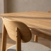 NordicLine matsalsset m. 6 stolar m. stoppning, ek