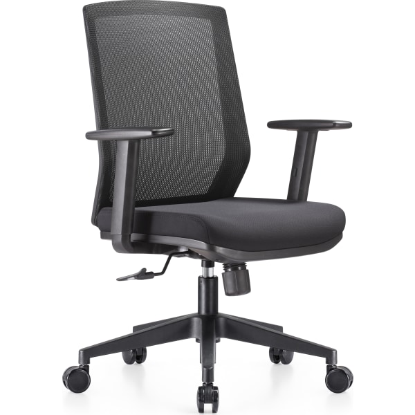 Vasto kontorstol med netryg, sort