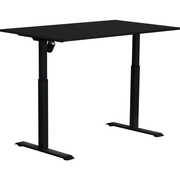 Sun-Flex II h&aelig;ve-s&aelig;nkebord, 140x80, Sort/sort