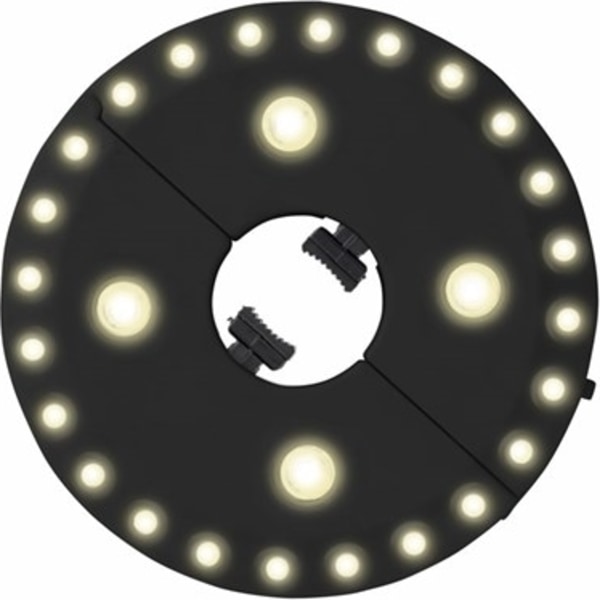 Lyskrans m/ LED og Solar til parasol
