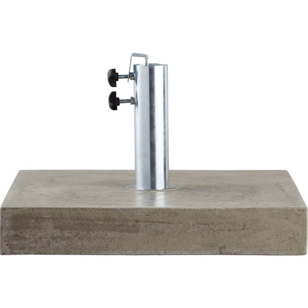 Parasolfod 40 kg - 50x50 i beton, Gr&aring;
