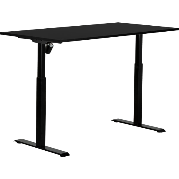 Sun-Flex I h&aelig;ve-s&aelig;nkebord, 160x80, Sort/sort